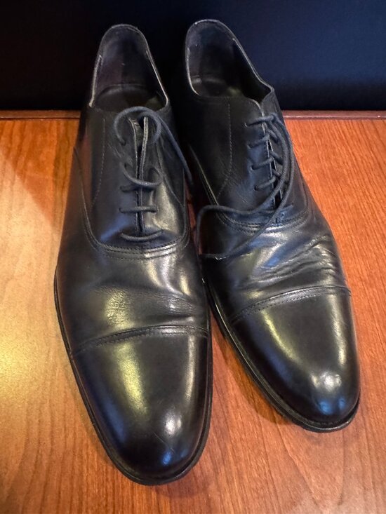 Adam Derrick Other - Adam Derrick To Boot New York Aidan Black Calf Cap Toe Oxford US 11